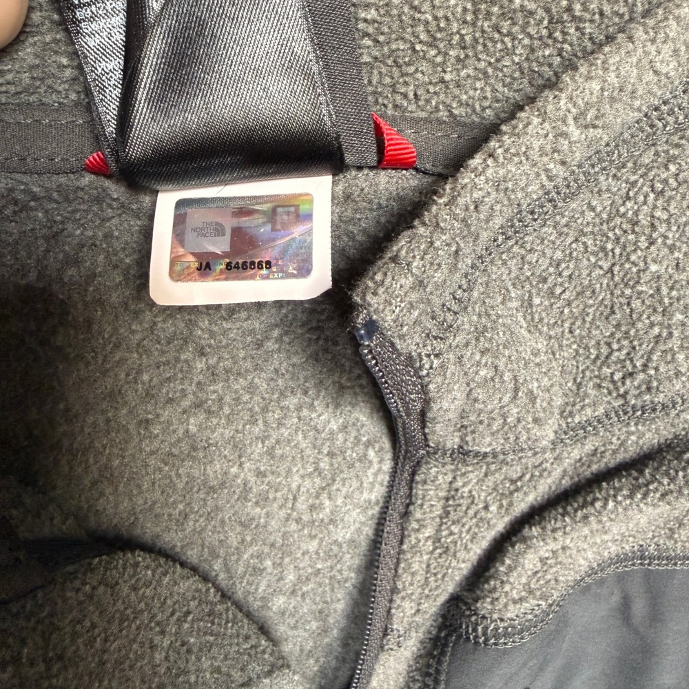 The North Face Men's Fleece Quarter Zip Pullover Gray M - Picture 7 of 8